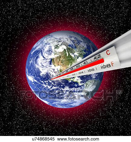 Global warming concept, artwork View Large Illustration Stock Illustration - Global warming concept, artwork. Fotosearch