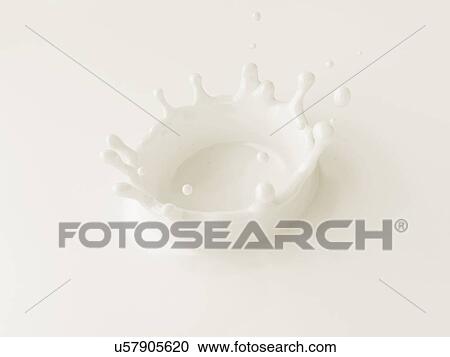 Milk splashing, artwork View Large Illustration Clipart - Milk splashing, artwork. Fotosearch