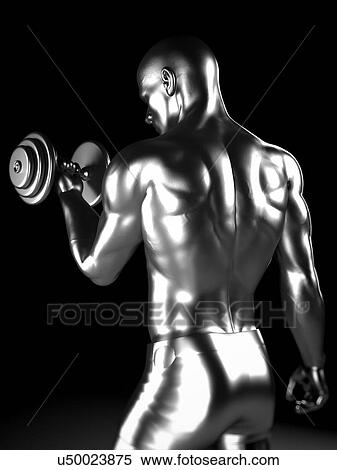 Person weight lifting, artwork View Large Illustration Stock Illustration - Person weight lifting, artwork. Fotosearch
