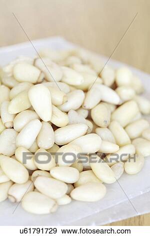 Stock Illustration - Pine nuts. Fotosearch