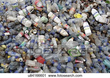 Clip Art - Plastic bottles and drink cans. Fotosearch