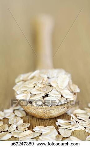 Whole rolled oats View Large Illustration Stock Illustration - Whole rolled oats. Fotosearch