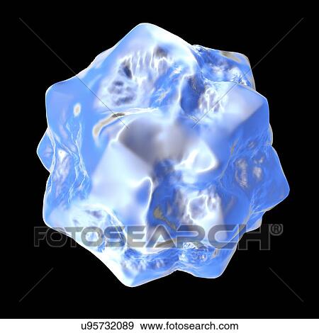 Stock Illustration - Hepatovirus, computer artwork.. Fotosearch