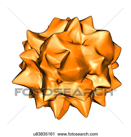 Clip Art - Ilarvirus, computer artwork.. Fotosearch