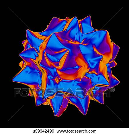 Stock Illustration - Ilarvirus, computer artwork.. Fotosearch