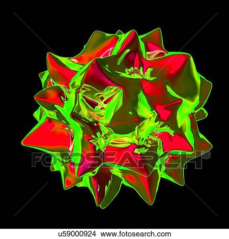 Ilarvirus, computer artwork. View Large Illustration Stock Illustration - Ilarvirus, computer artwork.. Fotosearch