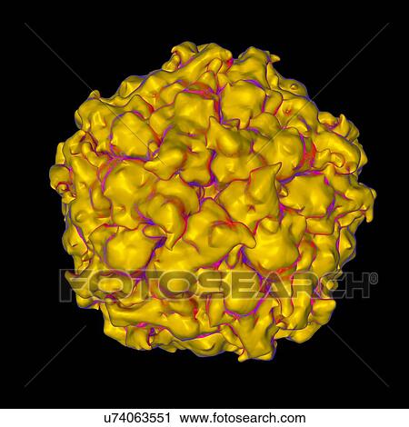 Satellite panicum mosaic virus, computer artwork. View Large Illustration Clip Art - Satellite panicum mosaic virus, computer artwork.. Fotosearch