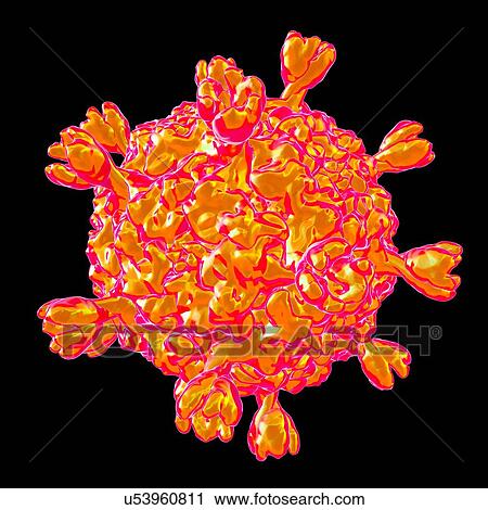 Clip Art - Smallpox virus, computer artwork.. Fotosearch