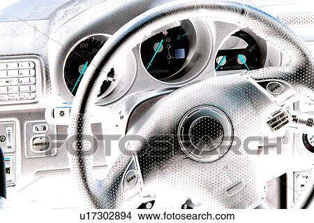 Steering wheel View Large Illustration Stock Illustration - Steering wheel. Fotosearch