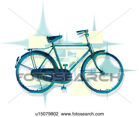 Bike View Large Illustration Drawing - Bike. Fotosearch