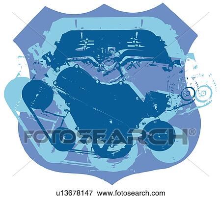 Engine graphic View Large Illustration Stock Illustration - Engine graphic. Fotosearch