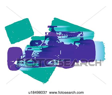 Stock Illustration - Formula One Car. Fotosearch