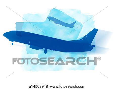 Stock Illustration - Jetliners. Fotosearch