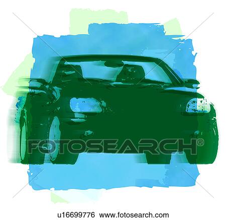 Luxury Sports Car View Large Illustration Stock Illustration - Luxury Sports Car. Fotosearch