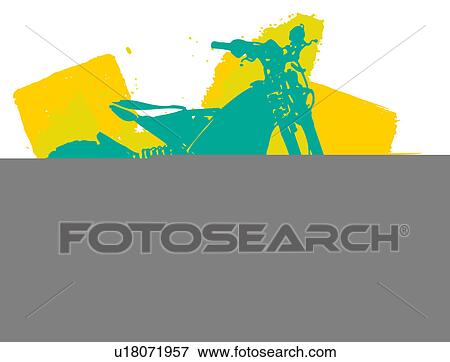 Motorbike View Large Illustration Stock Illustration - Motorbike. Fotosearch