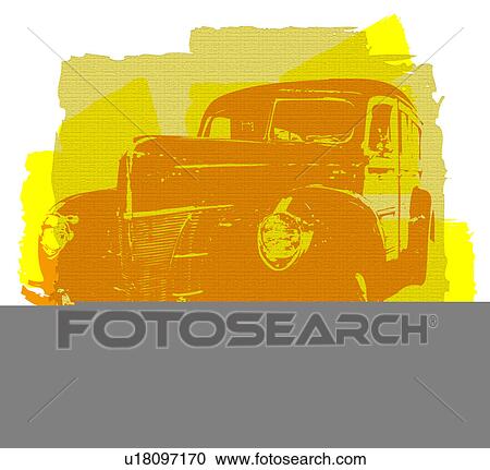 Orange Woodie View Large Illustration Clipart - Orange Woodie. Fotosearch