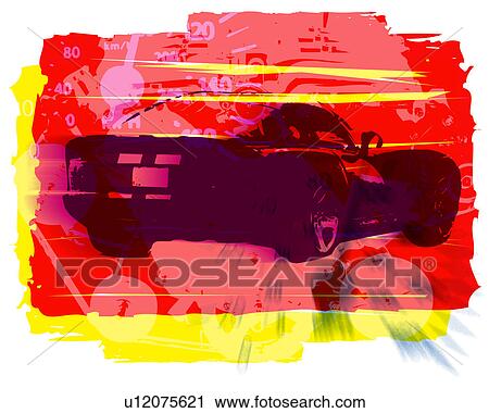Clip Art - Sports Car Back. Fotosearch