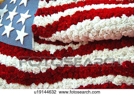 Drawing - flag floral arrangement. Fotosearch