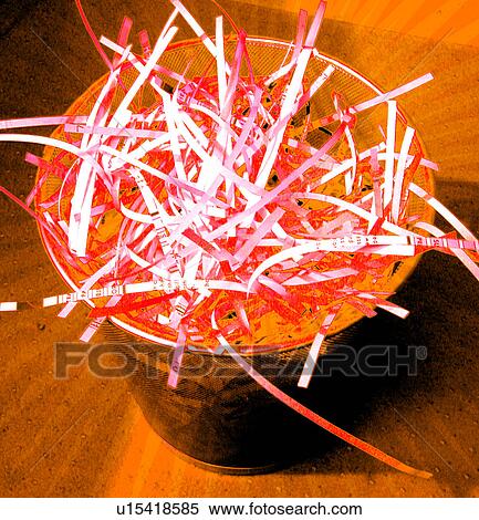 Stock Illustration - Data shredding. Fotosearch