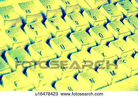 Keyboard View Large Illustration Drawing - Keyboard. Fotosearch