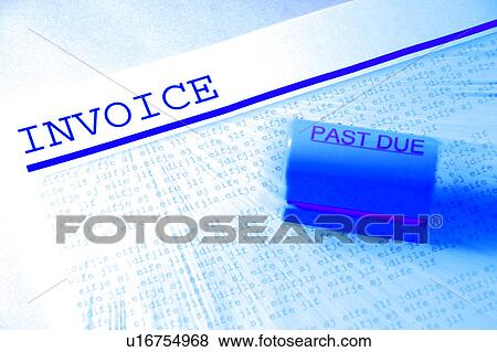 Past due invoice View Large Illustration Stock Illustration - Past due invoice. Fotosearch