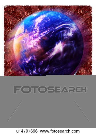 Stock Illustration - World internet. Fotosearch