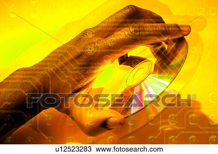 CD Media abstract View Large Illustration Drawing - CD Media abstract. Fotosearch
