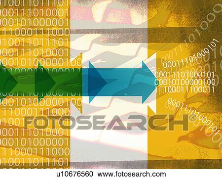 Clipart - Data processing abstract. Fotosearch