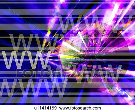 Stock Illustration - Internet abstract. Fotosearch