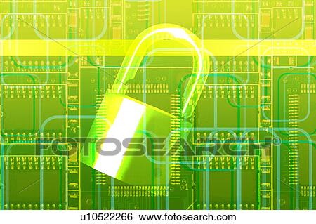 Stock Illustration - Secure data. Fotosearch