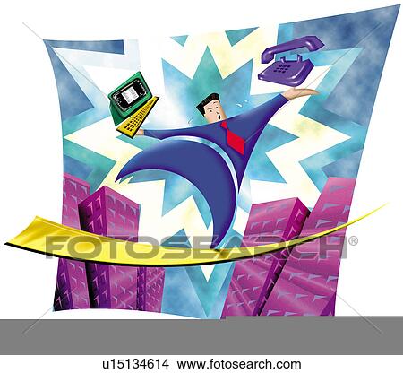 Stock Illustration - Balancing technology. Fotosearch