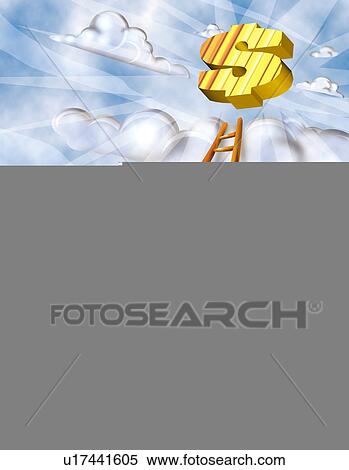Climbing the ladder to success View Large Illustration Stock Illustration - Climbing the ladder to success. Fotosearch