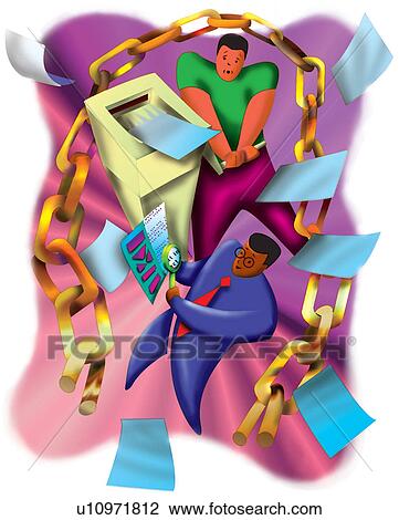 Network printer sharing View Large Illustration Drawing - Network printer sharing. Fotosearch