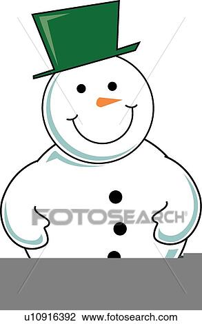 رجل الثلج الرسم  u10916392  Fotosearch