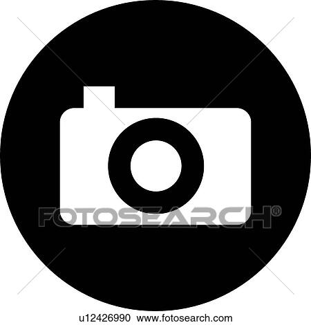Clipart - camera icon. Fotosearch