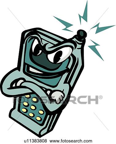 cell phone character View Large Illustration Stock Illustration - cell phone character. Fotosearch