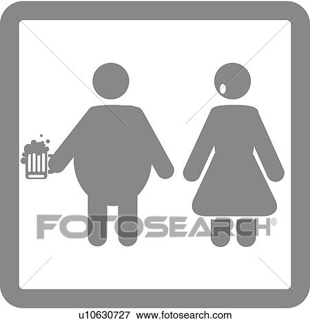 Stock Illustration - fat boyfriend icon. Fotosearch
