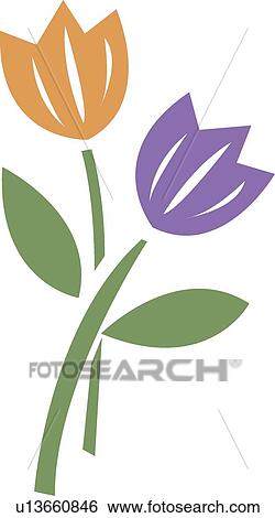 graphic flowers View Large Illustration Stock Illustration - graphic flowers. Fotosearch