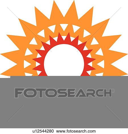graphic sunburst View Large Illustration Clipart - graphic sunburst. Fotosearch