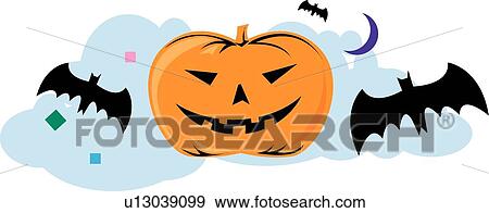 Halloween icons View Large Illustration Stock Illustration - Halloween icons. Fotosearch