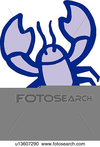lobster View Large Illustration Clipart - lobster. Fotosearch