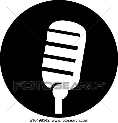 microphone icon View Large Illustration Drawing - microphone icon. Fotosearch
