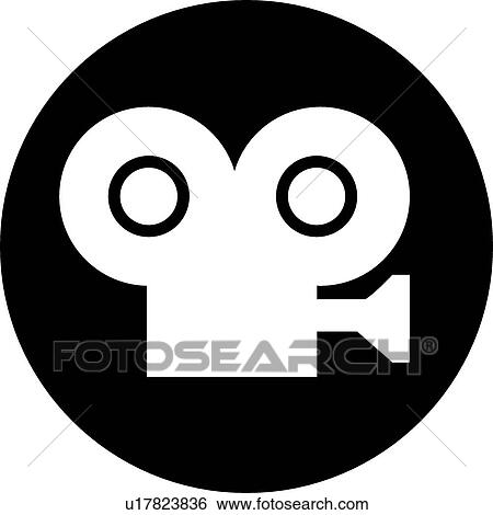 Stock Illustration - movie camera icon. Fotosearch