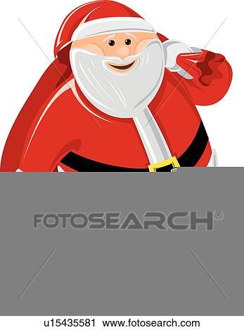 Santa Claus View Large Illustration Clip Art - Santa Claus. Fotosearch