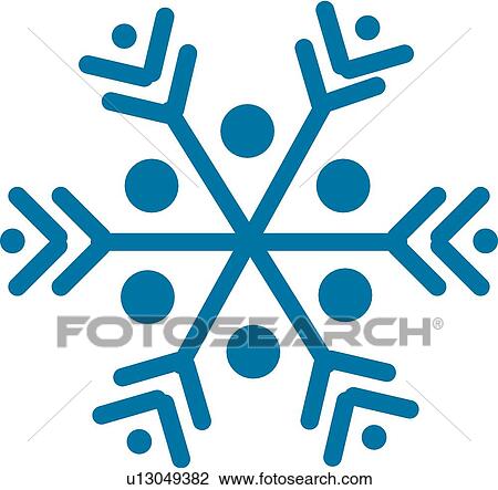 Drawing - snow flake. Fotosearch
