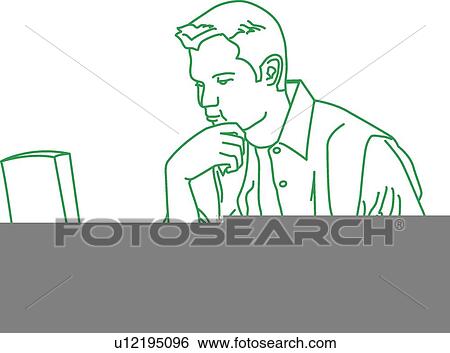 Working on a laptop View Large Illustration Stock Illustration - Working on a laptop. Fotosearch