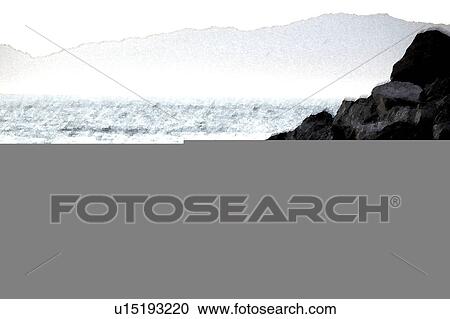 Clipart - Beach Scene. Fotosearch
