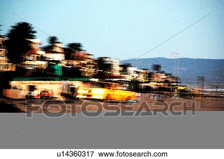 Stock Illustration - Costal Shot as watercolor. Fotosearch