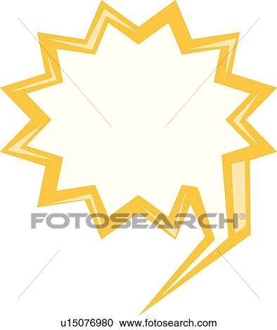 星爆発 対話 Balloon クリップアート 切り張り イラスト 絵画 集 U Fotosearch