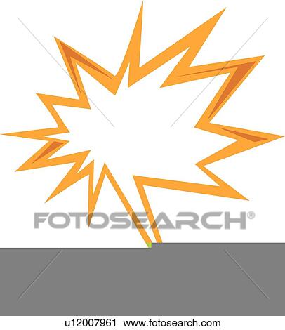 burst dialogue balloon View Large Illustration Clip Art - burst dialogue balloon. Fotosearch